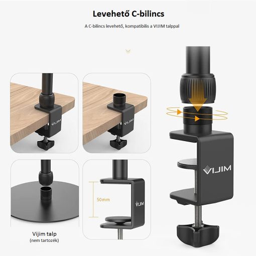 Ulanzi Vijim LS10 multifunkciós, asztalra rögzíthető állvány rendszer (UL-2731)