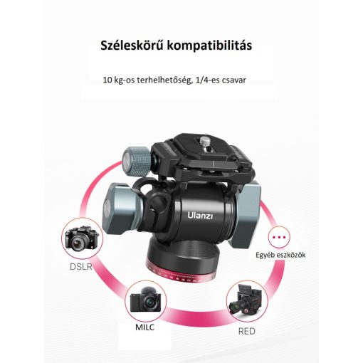 Ulanzi U-190 mini fluid videó állványfej (UL-2895)