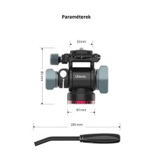 Ulanzi U-190 mini fluid videó állványfej (UL-2895)