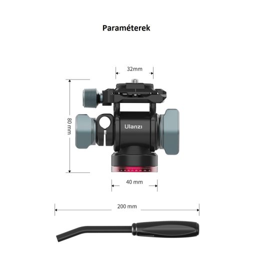 Ulanzi U-190 mini fluid videó állványfej (UL-2895)