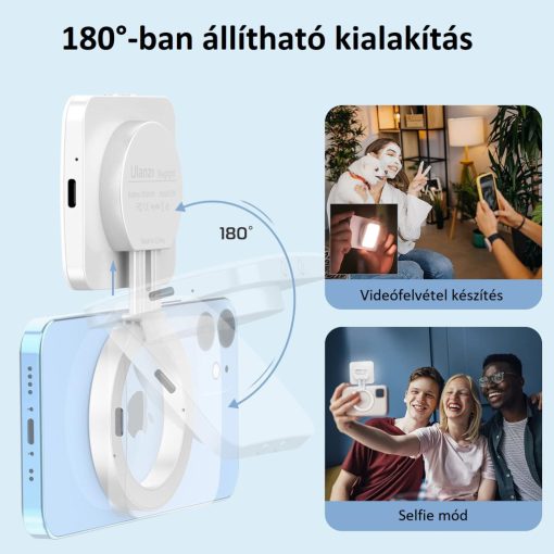 Ulanzi LT010 hordozható magsafe csatlakozású led lámpa, 2700-8000K, 300 mAh (UL-3021)