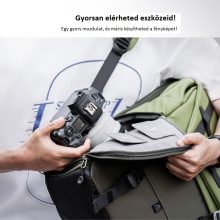 K&F Concept Beta Backpack 20 literes, fotós hátizsák, sötét zöld színben (KF-13-087AV2)