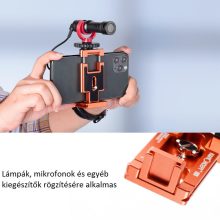 K&F Concept CA02 Arca Swiss alumínium gyors-cseretalp, kamerához, mobiltelefonhoz, narancssárga (KF-31-027)