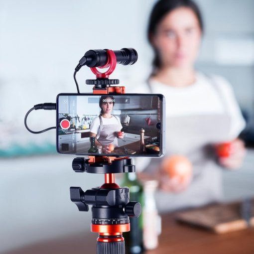 K&F Concept CA02 Arca Swiss alumínium gyors-cseretalp, kamerához, mobiltelefonhoz, narancssárga (KF-31-027)