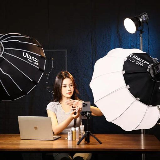 Ulanzi V-120W rgb COB led lámpa, 2700K-6500K, HSI, 95CRI, 20 effekt, V-Mount, APP vezérlés, Bowens (UL-L074CNA1)