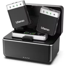 Ulanzi AM18 U-mic 2.4GHz vezeték nélküli duális mikrofon szett, usb-a, usb-c, lightning csatlakozás (UL-A018GBB2)