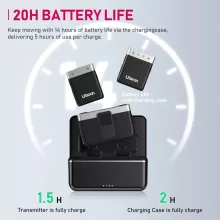 Ulanzi AM18 U-mic 2.4GHz vezeték nélküli duális mikrofon szett, usb-a, usb-c, lightning csatlakozás (UL-A018GBB2)