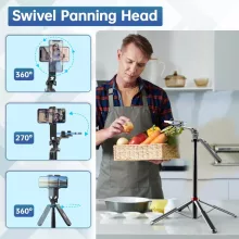 Ulanzi MA09 v2 selfie állvány, monopod telefonokhoz, bluetooth kioldó, 180cm max magasság (UL-M013GBB2)