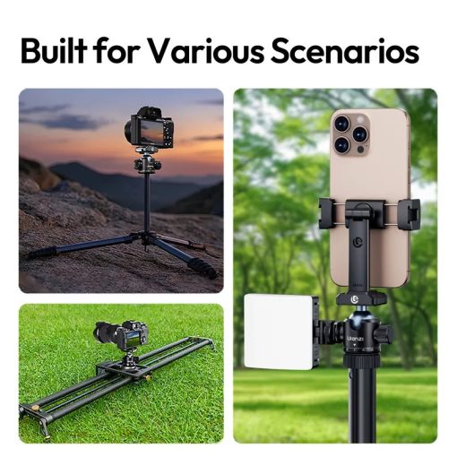 Ulanzi T100 Uka gömbfej, 6kg teherbírás, vakupapucs adapter, 3/8" és 1/4" (UL-C062)