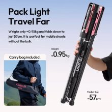 Ulanzi T230 led/lámpaállvány, 58-230cm, 5kg teherbírás, 180 fok-ban visszafordítható lábakkal (UL-T145)