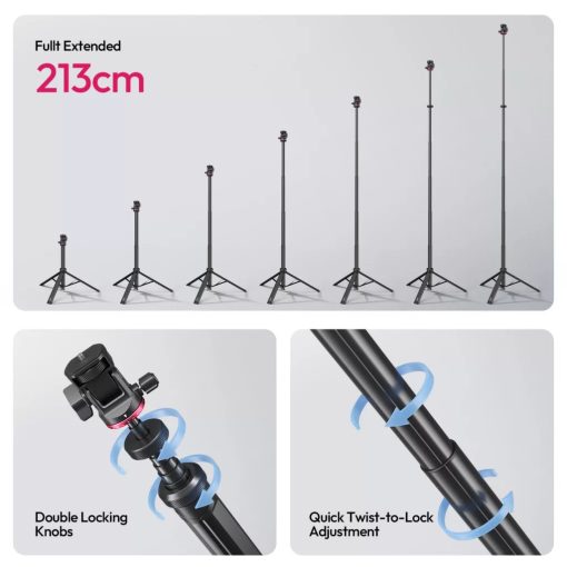 Ulanzi MT-80 automatikusan nyíló lámpaállvány, 213cm magasság (UL-T171A)