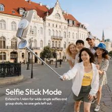 Ulanzi MT-85 automatikusan nyíló selfie állvány, monopod, Magsafe, 146cm, bluetooth, fehér (UL-S043)