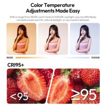 Ulanzi UA20C, 20W, felfújható Led cső, cseppálló, RGB, 1800-10000K, 12 effekt, 2500mAh, 12x90cm (UL-L234)