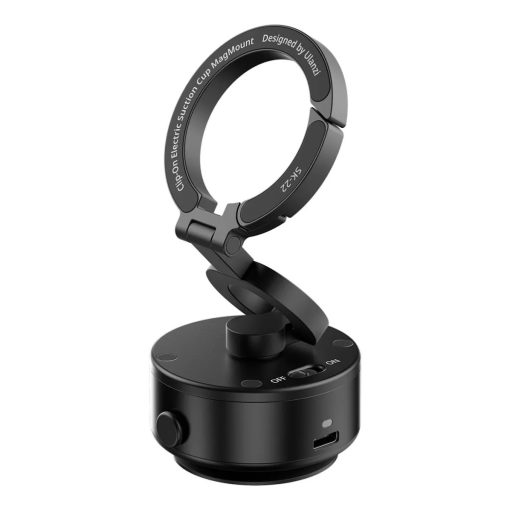 Ulanzi SK-22 elektromos vákuumos telefontartó konzol, Magsafe kompatibilis telefonokhoz, karabiner (UL-M096)