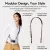   Ulanzi YF01 Y-Flex Strap, nyakpánt, csuklópánt, beépített USB-C kábel, narancs (UL-C093)