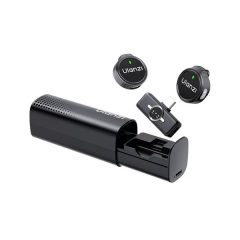   Ulanzi A21 csiptetős vezeték nélküli mikrofon, 2db mikrofon, zajszűrés, USB-C, fekete (UL-A053)