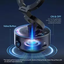 Ulanzi SK-22 A elektromos vákuumos telefontartó konzol, Magsafe kompatibilis telefonokhoz, karabiner (UL-M096A)