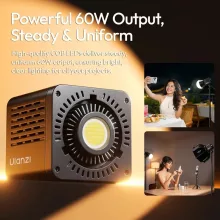 Ulanzi C60, 60W COB LED lámpa, 2500-6500K, 8 effekt, 3300mAh, mini Bowens (UL-L269)