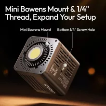 Ulanzi C60, 60W COB LED lámpa, 2500-6500K, 8 effekt, 3300mAh, mini Bowens (UL-L269)