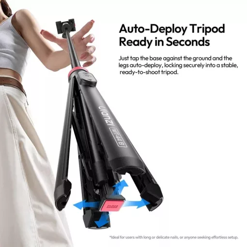 Ulanzi MT-44-2 automatikusan selfie állvány, monopod, telefontartó adapter, bluetooth, fekete (UL-S056)
