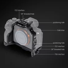 Falcam F22&F38&F50 Quick Release Camera Cage Black (FOR A7M5/A7R5/A7M4)