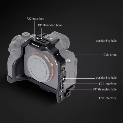 Falcam F22&F38&F50 Quick Release Camera Cage Black (FOR A7M5/A7R5/A7M4)