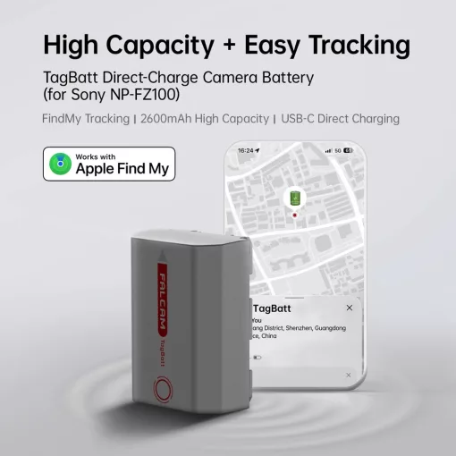 Falcam TagBatt Direct-Charge Akku (Sony NP-FZ100)