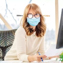 K&F Concept objektív/szemüvegtisztító kendő, párásodás-gátló, előre nedvesítve 50 db (KF-08-034)