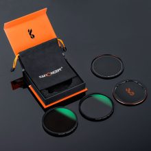 K&F Concept NANO-X series, MCUV + CPL szűrő, vízlepergető, karcálló, fém objektívsapka + tok, 52mm (KF-1659)