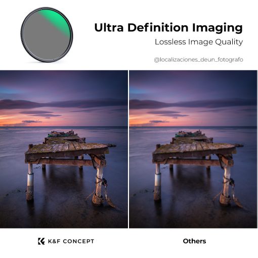 K&F Concept NANO-X series, MCUV + CPL szűrő, vízlepergető, karcálló, fém objektívsapka + tok, 72mm (KF-1664)