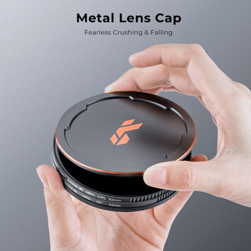 K&F Concept NANO-X series, MCUV + CPL szűrő, vízlepergető, karcálló, fém objektívsapka + tok, 82mm (KF-1666)