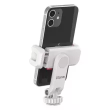 Ulanzi ST-06s telefon tartó adapter állványhoz, elforgatható, dönthető, vakupapucs adapterrel, fehér (UL-3057)