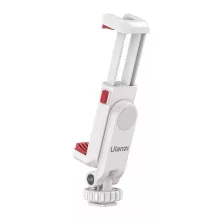 Ulanzi ST-06s telefon tartó adapter állványhoz, elforgatható, dönthető, vakupapucs adapterrel, fehér (UL-3057)