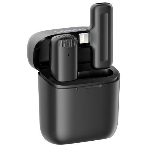 Ulanzi J11 vezeték nélküli Lavalier mikrofon, 1 mikrofon és 1 vevő, lightning csatlakozás, fekete (Ulanzi 3133)