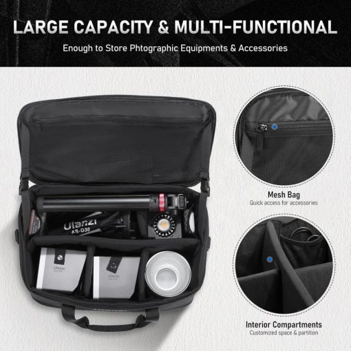 Ulanzi OM-01 nagy multifunciós hordtáska, szabadon variálható elválasztó elemekkel, 21x27x43cm (UL-B014)