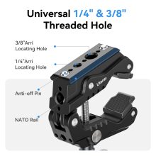 Ulanzi R011a super clamp, satu, rögzítőbilincs, HD01 10"-os magic arm (UL-T018)