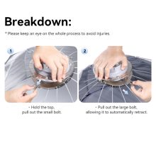 Ulanzi D90 90cm-es nyitható parabola méhsejtráccsal, Bowens csatlakozás (UL-L055)