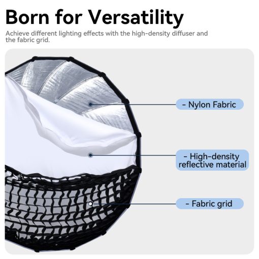 Ulanzi D90 90cm-es nyitható parabola méhsejtráccsal, Bowens csatlakozás (UL-L055)