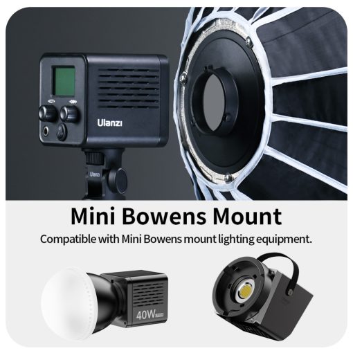 Ulanzi D60 60cm-es nyitható parabola méhsejtráccsal, Mini Bowens csatlakozás (UL-L054)