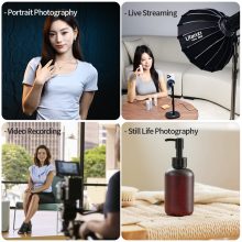 Ulanzi D60 60cm-es nyitható parabola méhsejtráccsal, Mini Bowens csatlakozás (UL-L054)