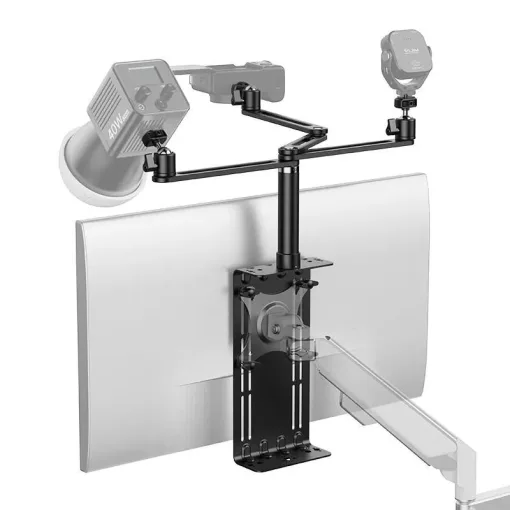 Ulanzi monitor bővítő konzol, VESA 75x75mm, 100x100mm, 3db kar gömbfejjel, 4kg teherbírás (UL-T051)