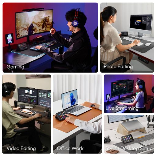 Ulanzi D200 Stream Deck Smart Keyboard multifunkciós makró, stream vezérlő, 13db programozható gomb (UL-A015)