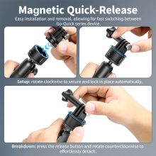 Ulanzi ZJ01 tapadókorong, telefon és Go-Quick II Gopro tartó adapter (UL-T086)