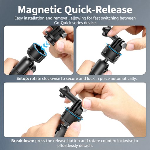 Ulanzi ZJ01 tapadókorong, telefon és Go-Quick II Gopro tartó adapter (UL-T086)