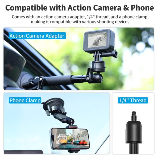 Ulanzi ZJ01 tapadókorong, telefon és Go-Quick II Gopro tartó adapter (UL-T086)
