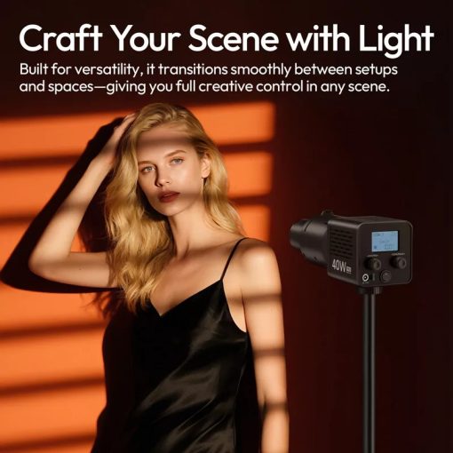 Ulanzi LAS007 snoot, optikai fényformázó, 10db grafika, mini Bowens (UL-L077)