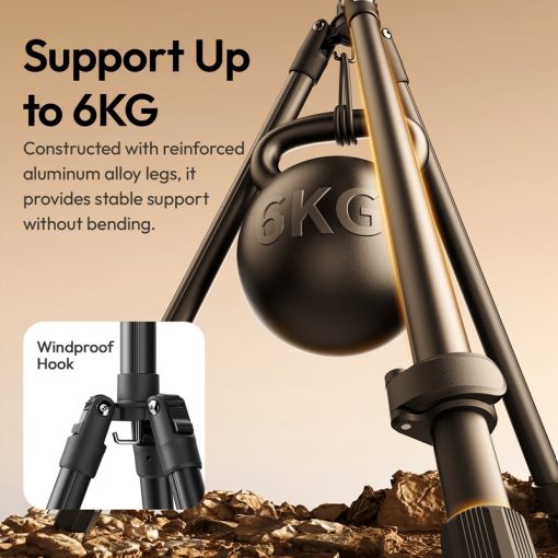 Ulanzi TT270 led/lámpaállvány, 270cm, 6 kg teherbírás, 180 fok-ban visszafordítható lábakkal (UL-T097)