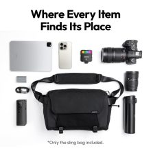 Ulanzi BP11 fotós rendszerező oldaltáska, 8L, vízálló, fekete (UL-B158)