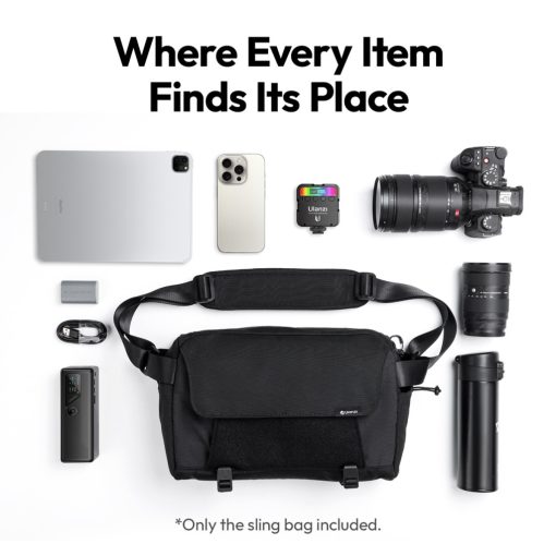 Ulanzi BP11 fotós rendszerező oldaltáska, 8L, vízálló, fekete (UL-B158)