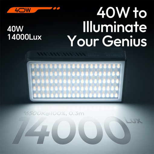 Ulanzi 40W rgb led lámpa, 14000lux, 37Wh, 2700K-6500K, 95CRI, 20 effekt, hűtőventillátor (UL-L130)